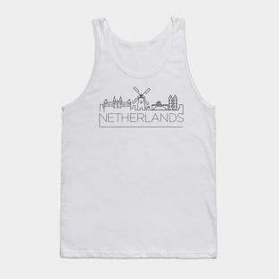 Netherlands Minimal Skyline Tank Top